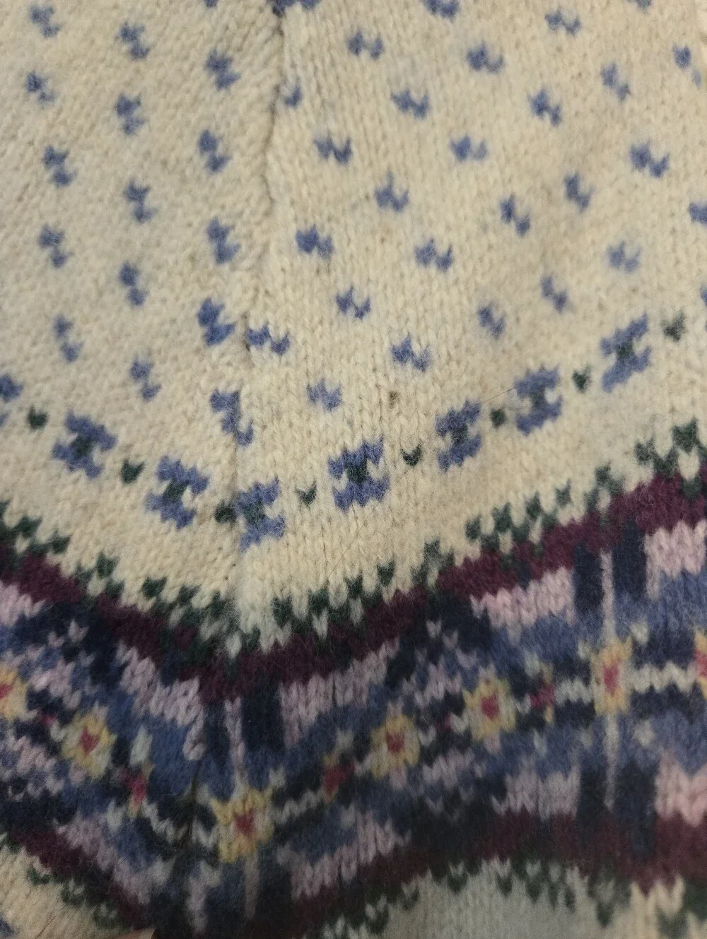 J.Crew lambswool Fair Isle bird’s eye sweater Men's medium multicolor